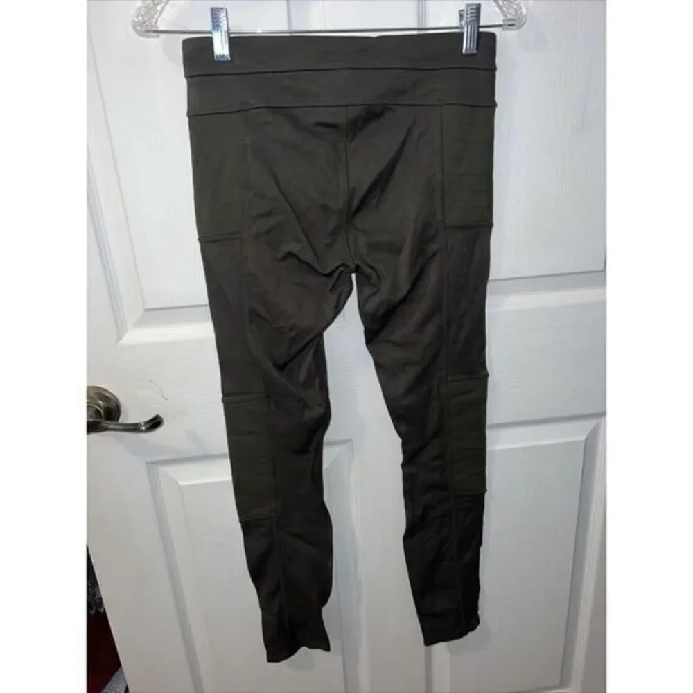 Athleta Trailsetter Ponte‎ Motion Pants Yosemite Olive Green Athletic Size 4